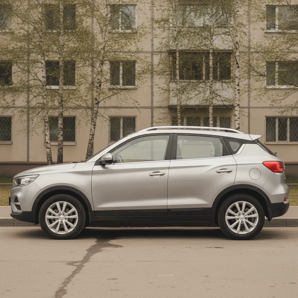 Автомобиль Changan на городской парковке