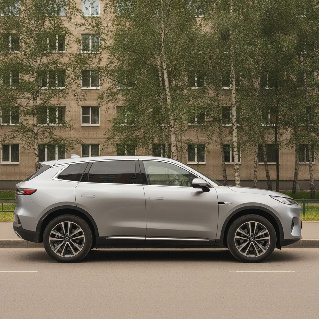 Автомобиль Li Auto (Lixiang) на городской парковке