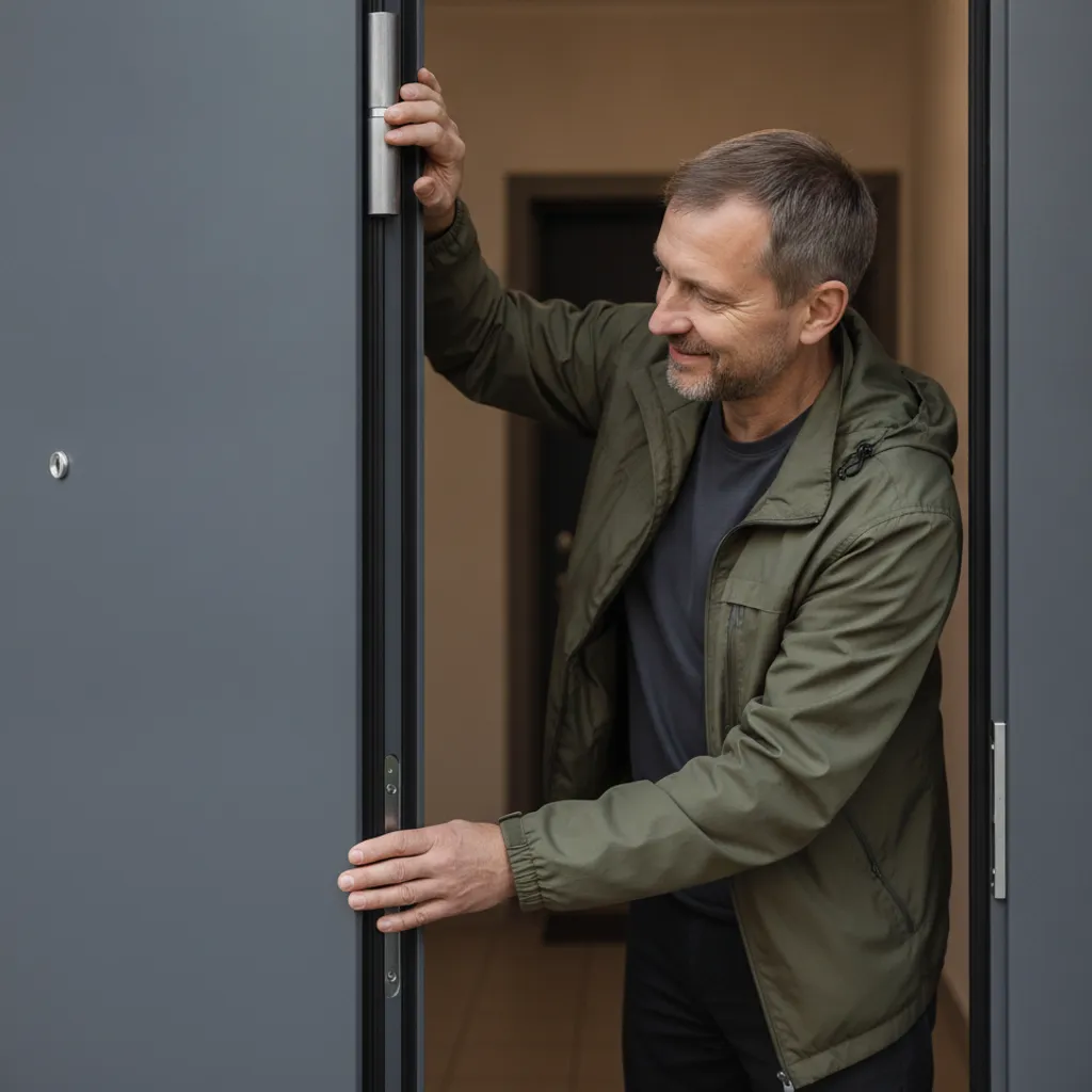 Ремонт дверей на Арбате: мастер службы «Про-Замок» за работой