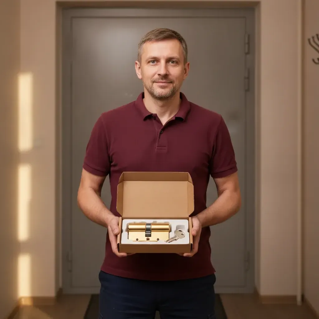 Замена замков на Арбате: мастер службы «Про-Замок» за работой